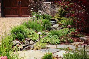 Mountain Air, Traditional Mountain Garden Landscape